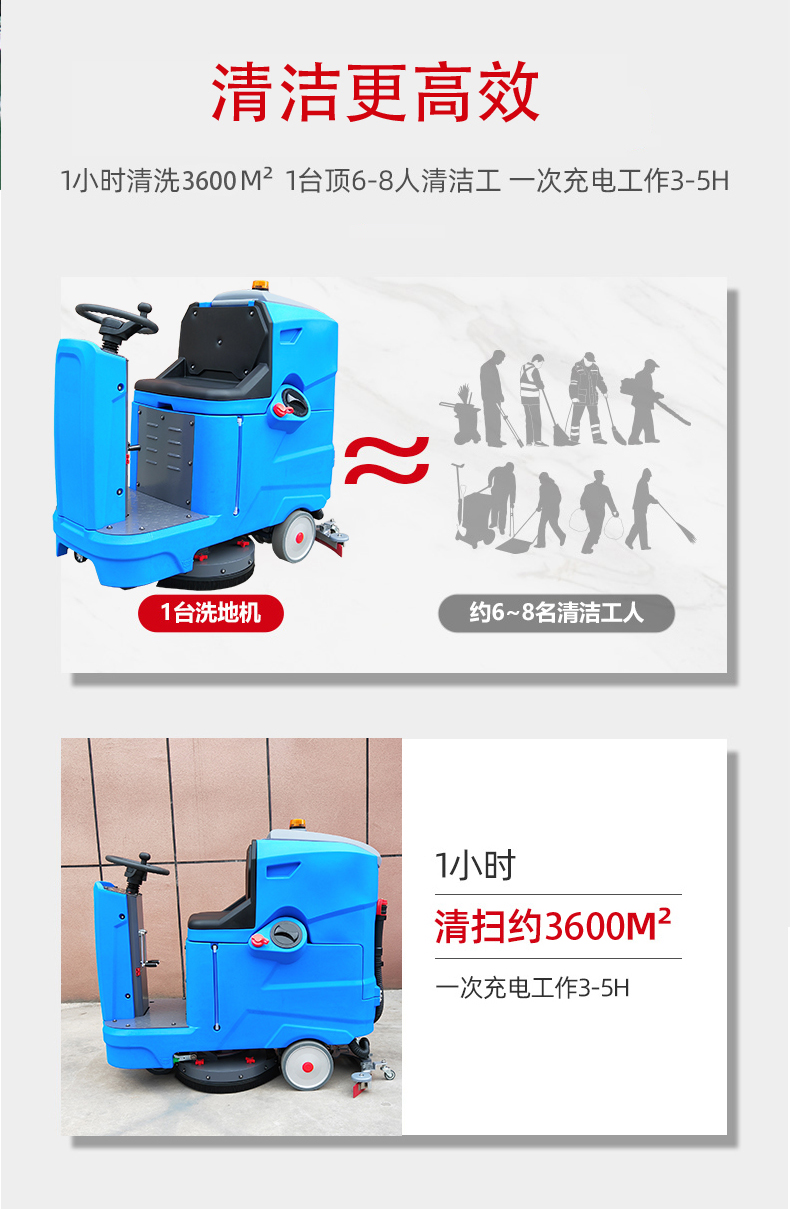 陇南驾驶式洗地机更适合用在高铁站